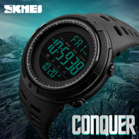 1251 Multifunction Watches Alarm Clock Chrono 5Bar Waterproof Digital Watch Reloj Hombre Outdoor Men Sport Watch