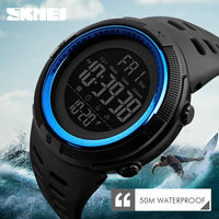 1251 Multifunction Watches Alarm Clock Chrono 5Bar Waterproof Digital Watch Reloj Hombre Outdoor Men Sport Watch